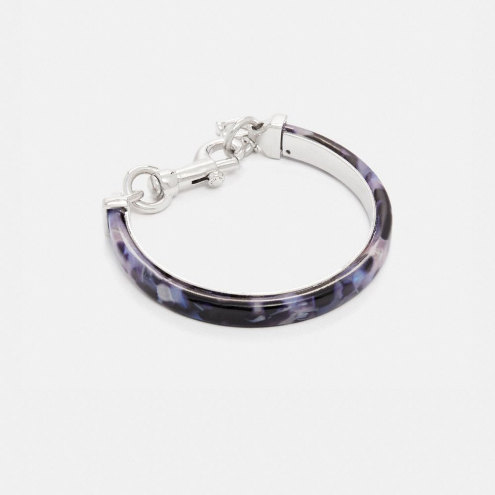 Sculpted Signature Charm Bangle