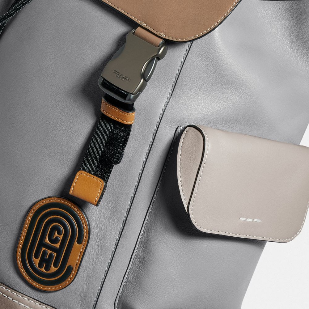 COACH®,Rivington Backpack In Colorblock With Coach Patch,,Closer View