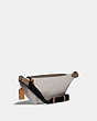 COACH®,RIVINGTON BELT BAG IN COLORBLOCK WITH COACH PATCH,n/a,Medium,Black Copper/Washed Steel,Angle View