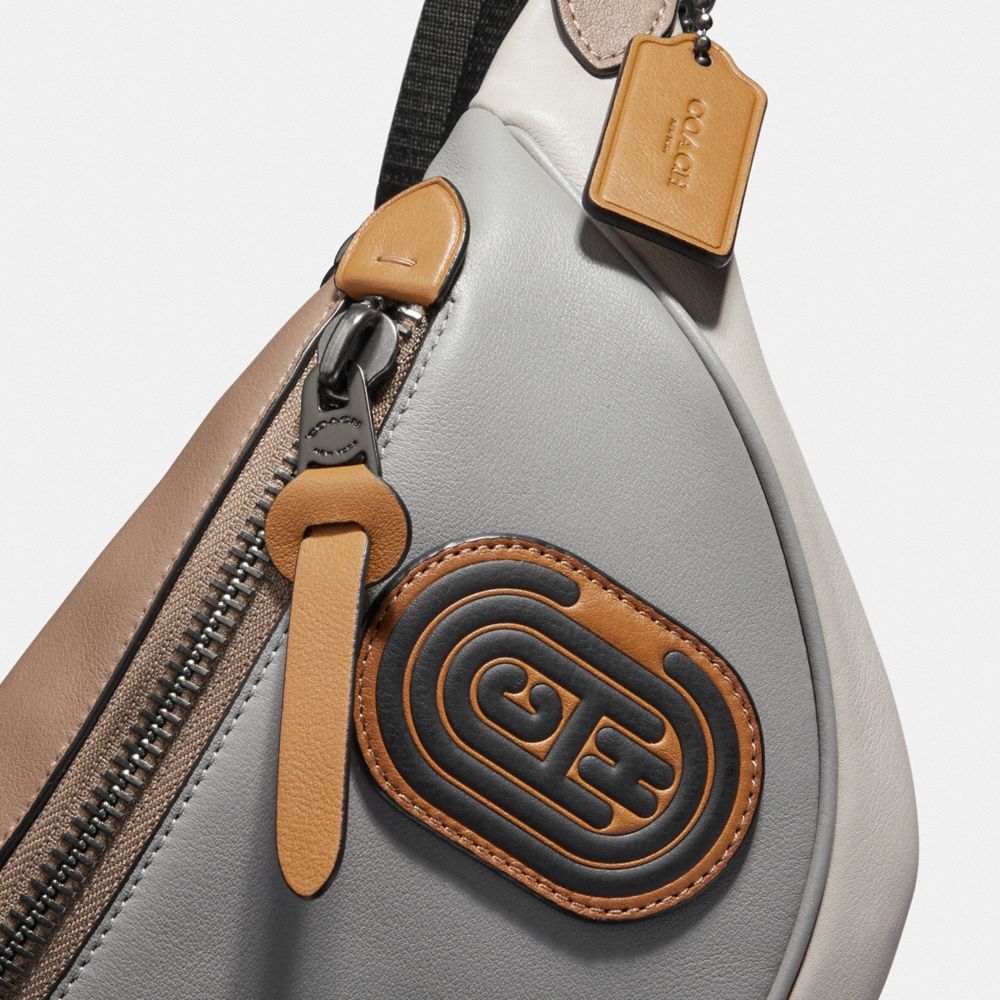 COACH Rivington Belt Bag In Colorblock With Coach Patch