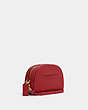 COACH®,MINI SERENA CROSSBODY,Leather,Mini,Gold/1941 Red,Angle View