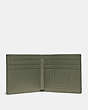 COACH®,SLIM BILLFOLD WALLET,Sport calf leather,Mini,Army Green,Inside View,Top View