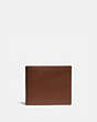 COACH®,SLIM BILLFOLD WALLET,Sport calf leather,Mini,Saddle,Front View