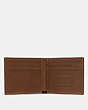 COACH®,SLIM BILLFOLD WALLET,Sport calf leather,Mini,Saddle,Inside View,Top View
