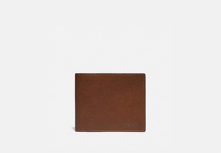 COACH®,3-IN-1 WALLET,Calf Leather,Mini,Saddle,Front View