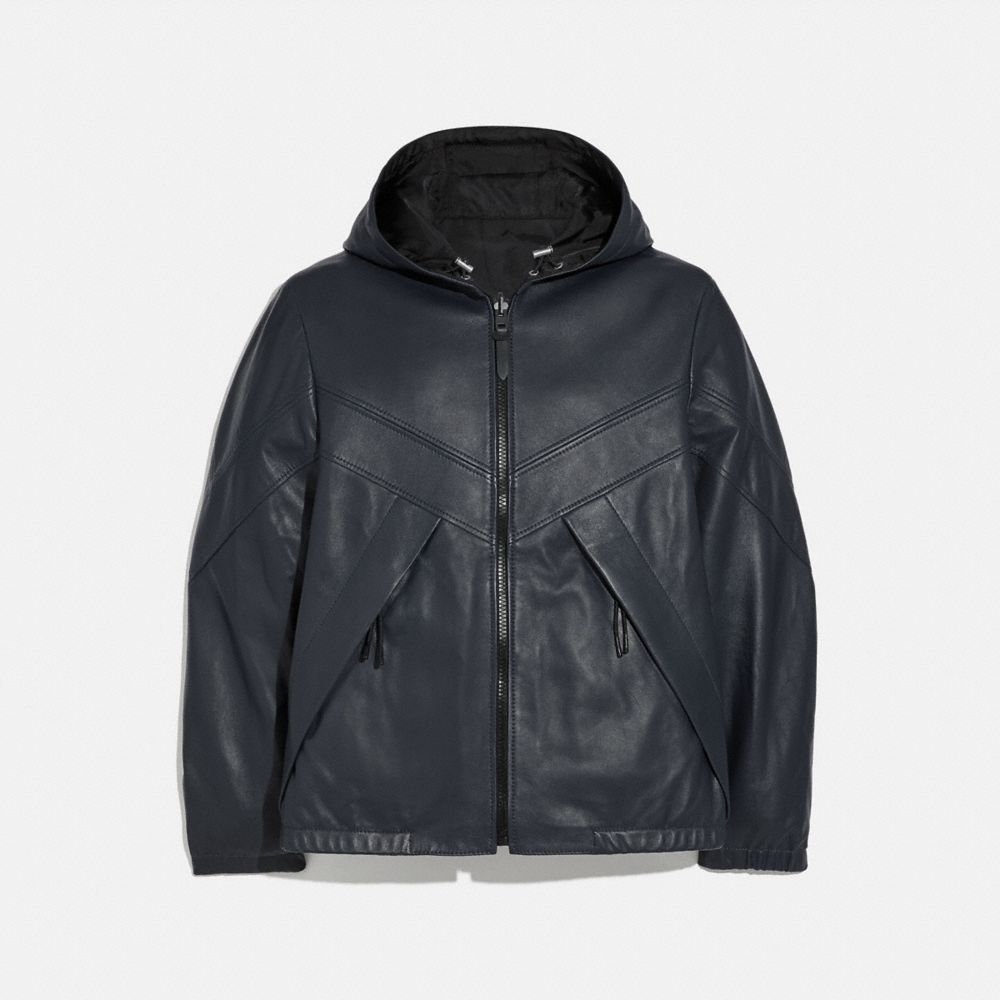 COACH®  Reversible Leather Jacket