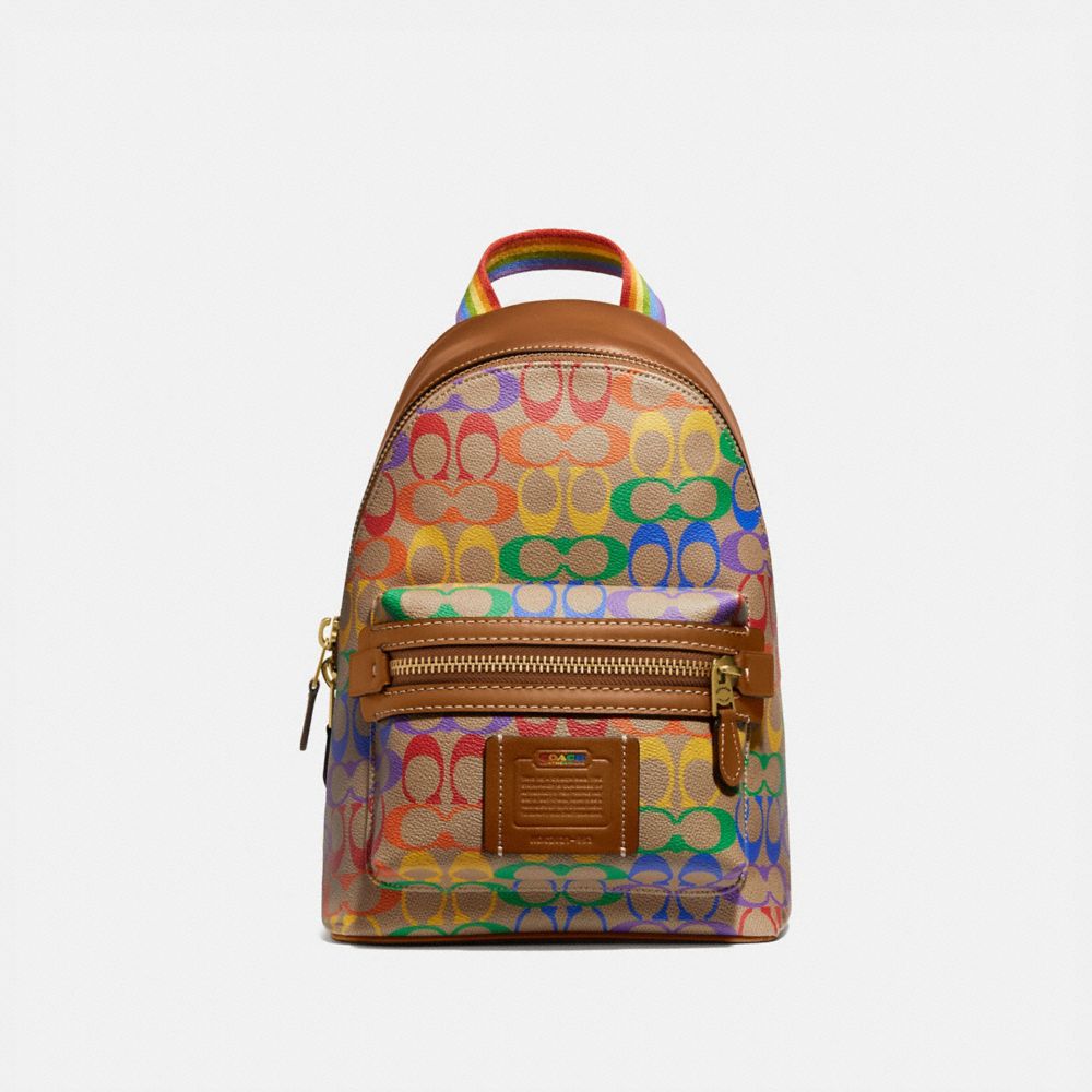 Coach backpack rainbow sale