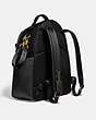 COACH®,BABY BACKPACK,Nylon,X-Large,Brass/Black,Angle View