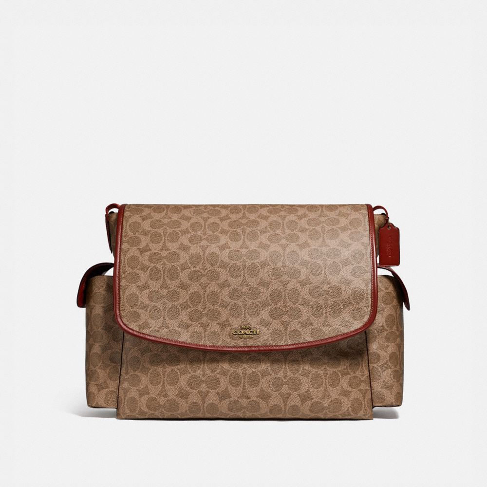 Coach Signature Coated Canvas Baby Messenger Bag