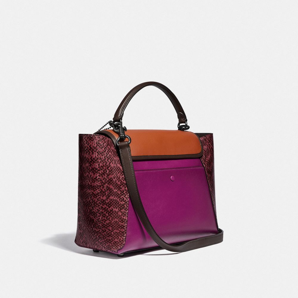 Coach courier carryall with snakeskin detail new arrivals