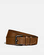 COACH®,ROLLER BUCKLE BELT, 38MM,Leather,SIENNA,Front View