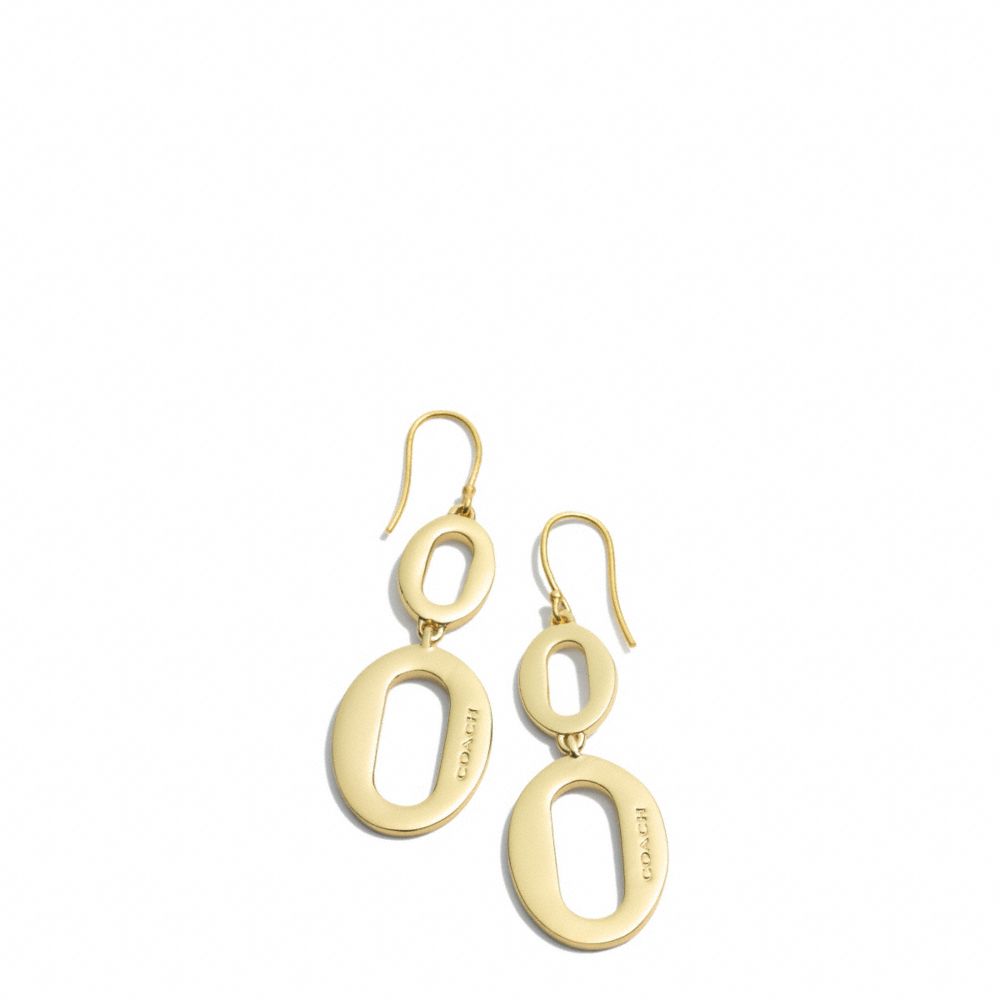 Oval Link Drop Earrings