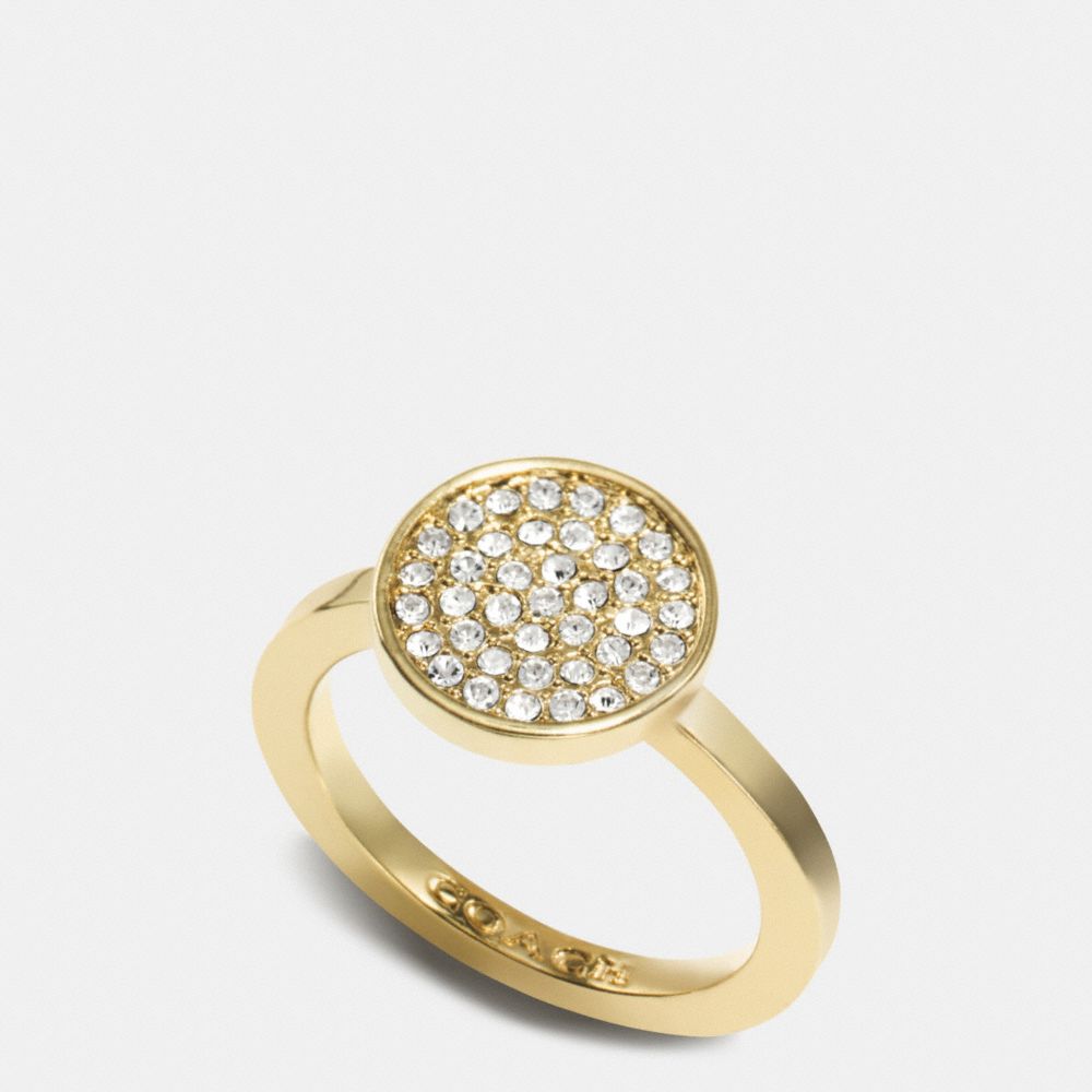 Pave Disc Ring | COACH® | COACH®