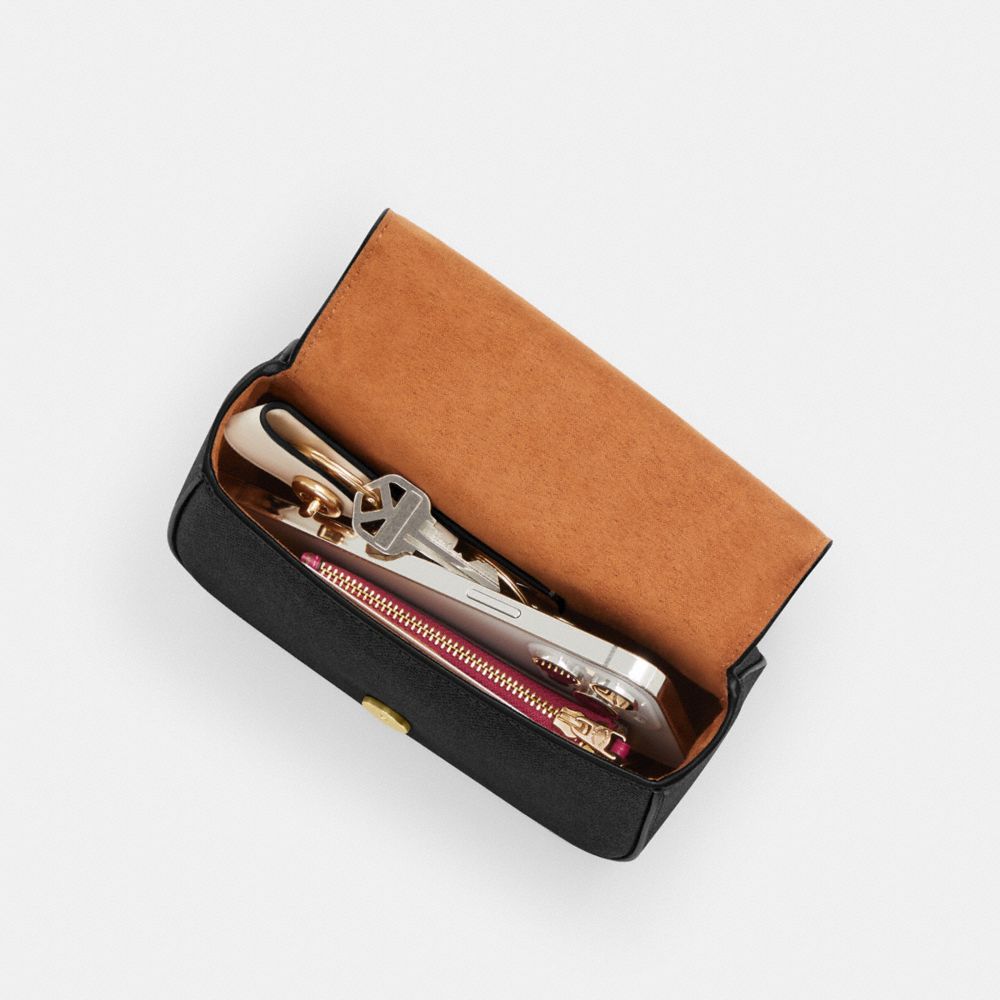 COACH®,Lysa Top Handle Bag In Signature Canvas,Canvas,Leather,Crossbody,Color Block,Casual,Black,Inside View, Top View