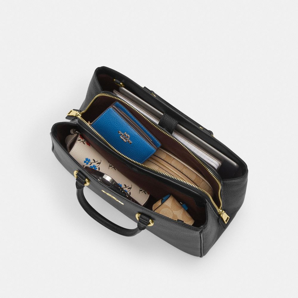 COACH®,Savannah Carryall Bag In Signature Canvas,,Inside View, Top View