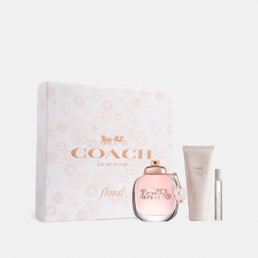 COACH®,Floral Eau De Parfum 3 Piece Gift Set,,Front View