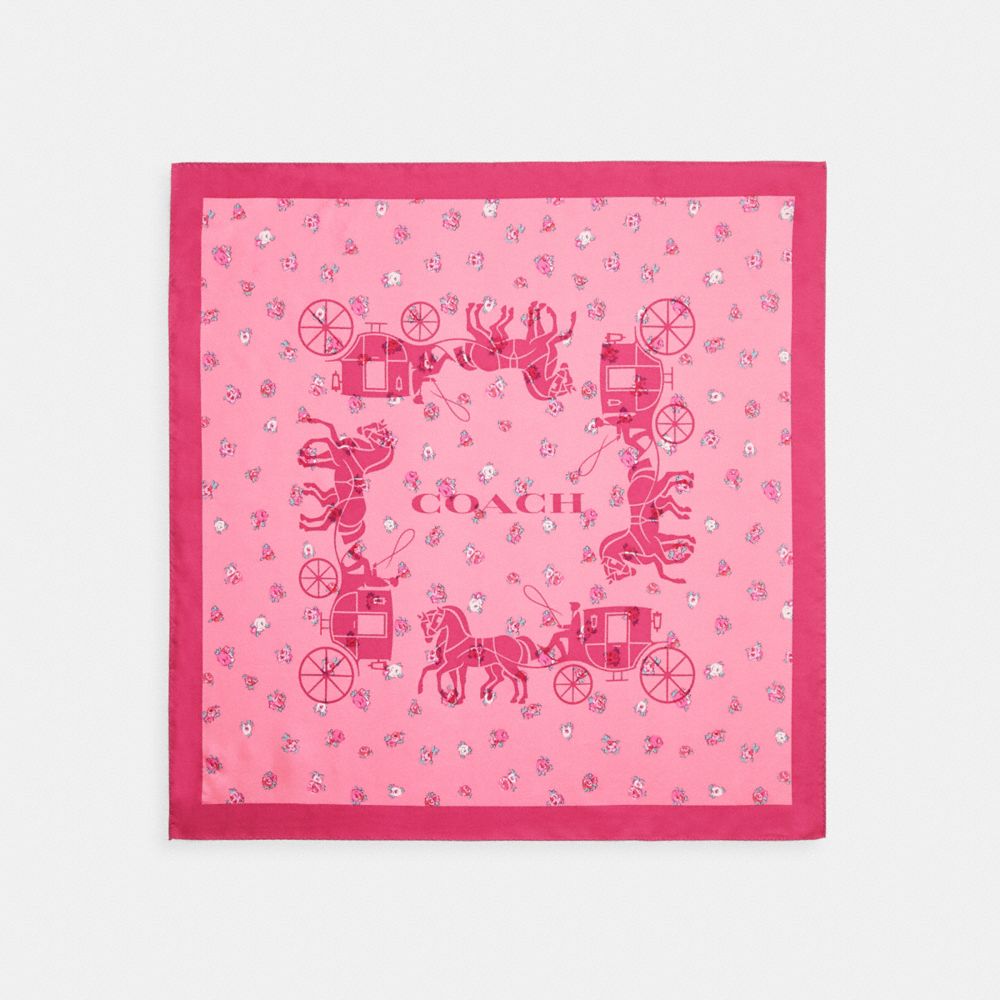 Bright Pink Bandana Neck Scarf, Accessories