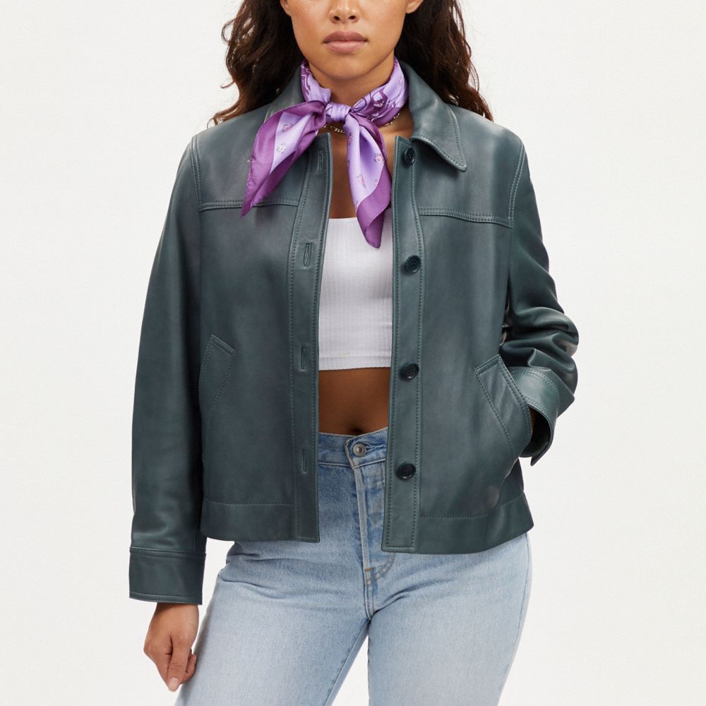 COACH®,ホース アンド キャリッジ ティー ローズ プリント シルク バンダナ,スカーフ&マフラー,ｱｲﾘｽ