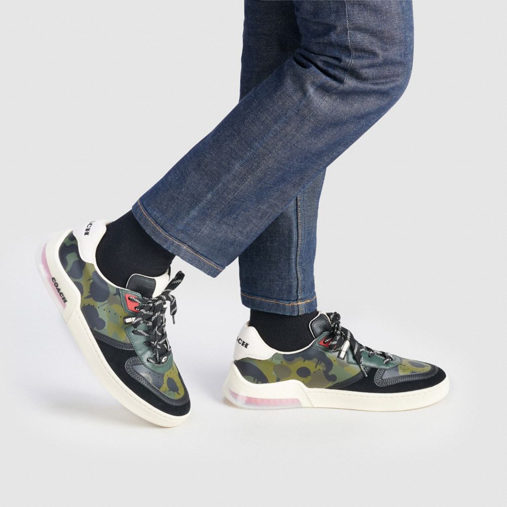 Citysole Court Sneaker With Camo Print