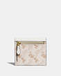 COACH®,SMALL WALLET WITH HORSE AND CARRIAGE PRINT,pvc,Brass/Chalk Taupe,Back View
