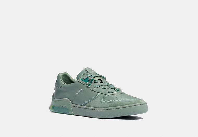 COACH®,CITYSOLE COURT SNEAKER,Leather/Suede/Fabric,Agate,Front View