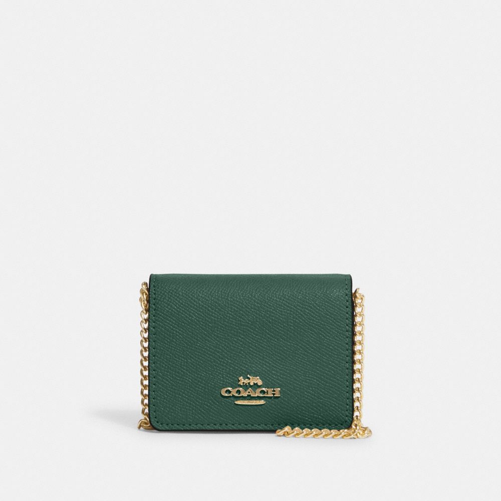 Coach Outlet Men's Zip Card Case - Green