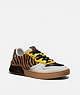 COACH®,CITYSOLE COURT SNEAKER WITH SNAKESKIN DETAIL,Mixed Material,Multi Color,Front View