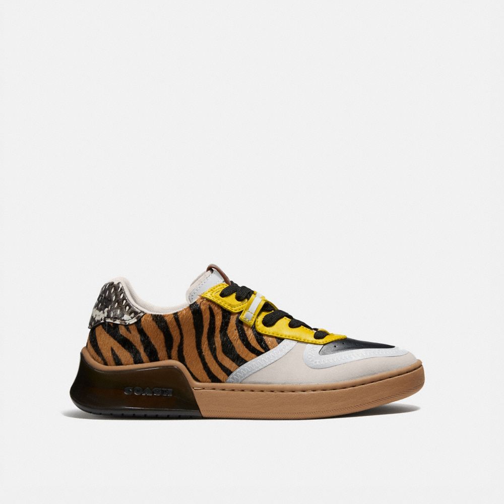 Citysole Court Sneaker With Snakeskin Detail