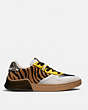 COACH®,CITYSOLE COURT SNEAKER WITH SNAKESKIN DETAIL,Mixed Material,Multi Color,Angle View