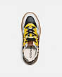 COACH®,CITYSOLE COURT SNEAKER WITH SNAKESKIN DETAIL,Mixed Material,Multi Color,Inside View,Top View