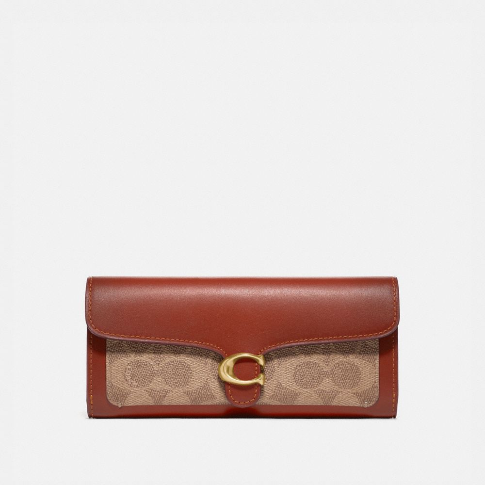 Tabby Long Wallet In Colorblock Signature Canvas COACH