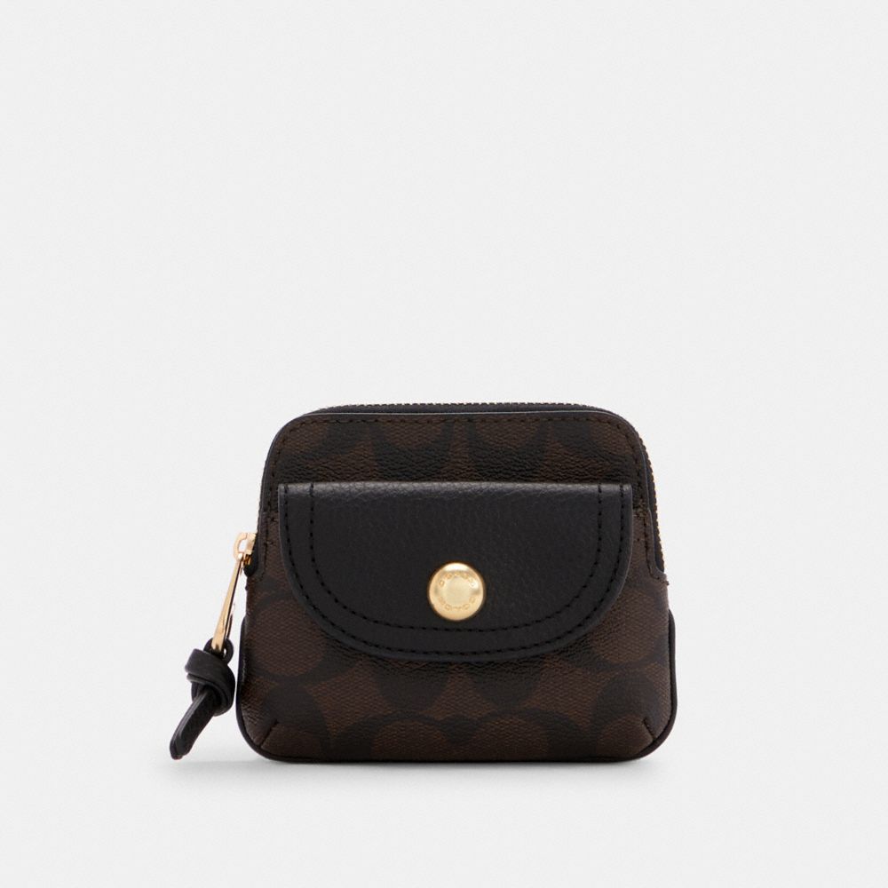 COACH® Outlet  Pennie Card Case In Signature Canvas