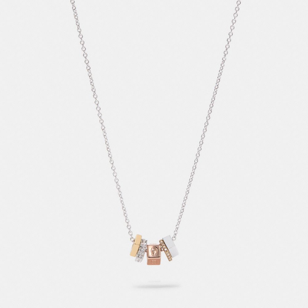 Tri Color Rondell Necklace