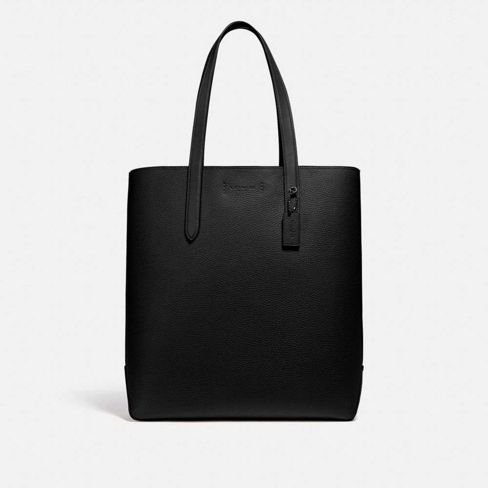 Large black shop coach tote