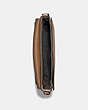 COACH®,GOTHAM MESSENGER 34,Pebbled Leather,Medium,Black Copper/Macadamia,Inside View,Top View