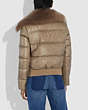 COACH®,PUFFER JACKET WITH SHEARLING,Nylon,OYSTER,Scale View