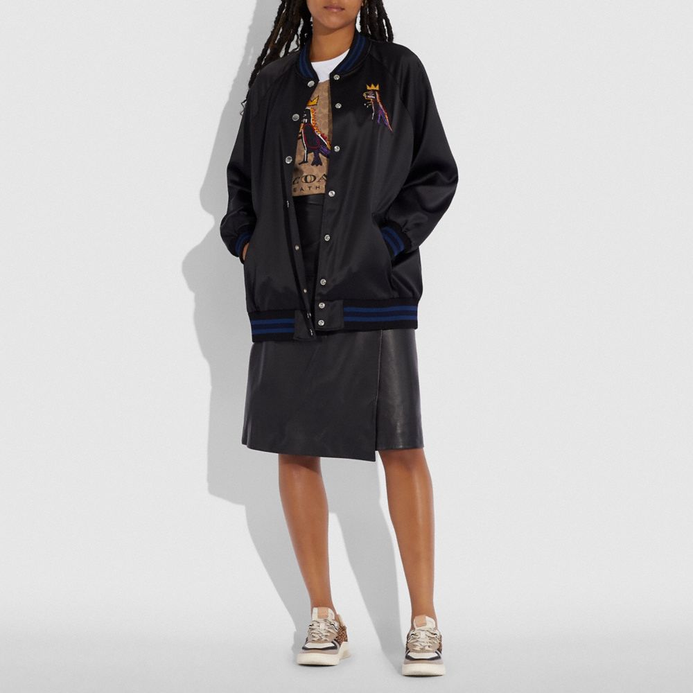 Coach X Jean Michel Basquiat Oversized Varsity Jacket