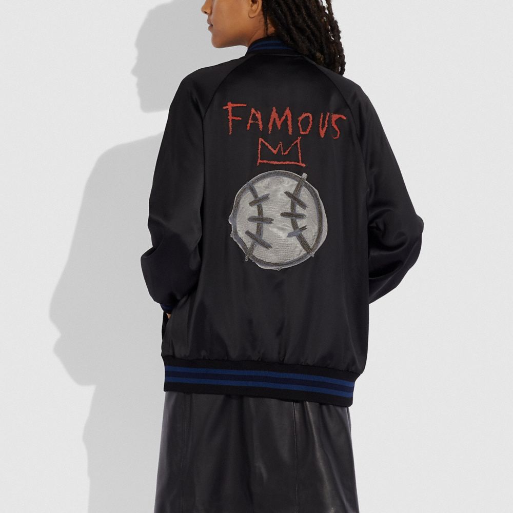 Coach X Jean Michel Basquiat Oversized Varsity Jacket