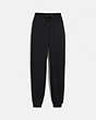 COACH®,ESSENTIAL JOGGER,Cotton/Polyester,Black,Front View