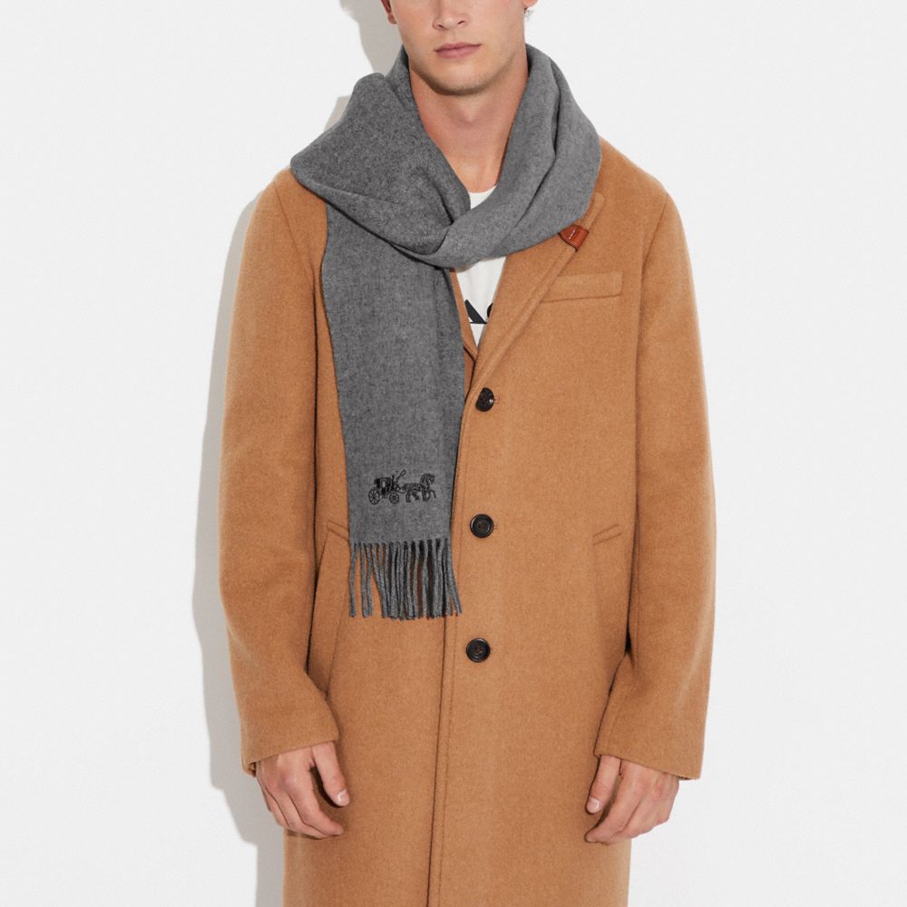 COACH®,Solid Cashmere Scarf,,Detail View