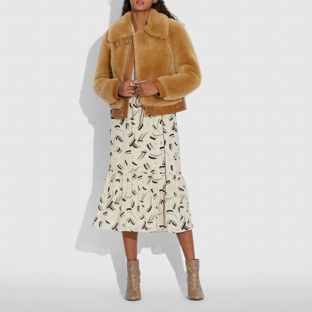 Short Shearling Jacket | COACH®