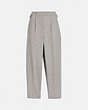 COACH®,TAILORED PANTS,wool,GREY,Front View