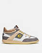 COACH®,CITYSOLE MID TOP SNEAKER,mixedmaterial,HEATHER GREY,Angle View