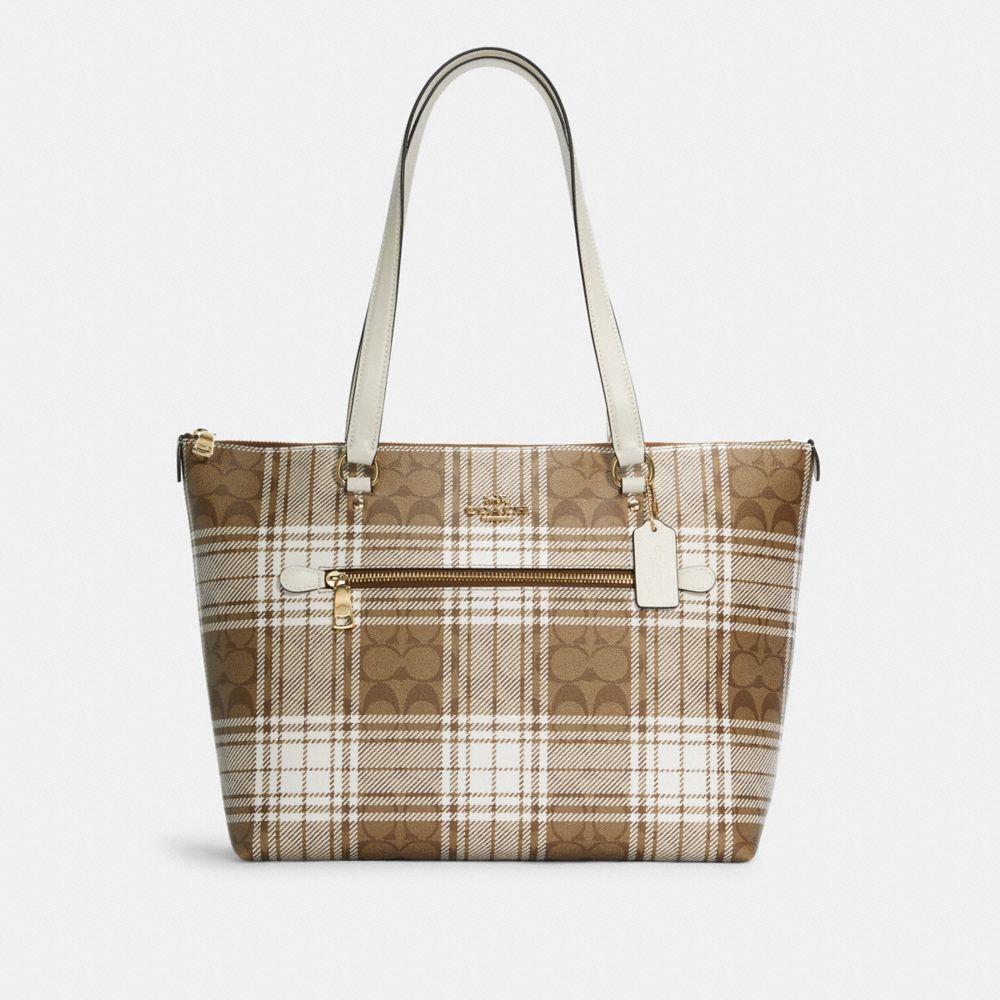 Coach Outlet Gallery Tote In Signature Canvas