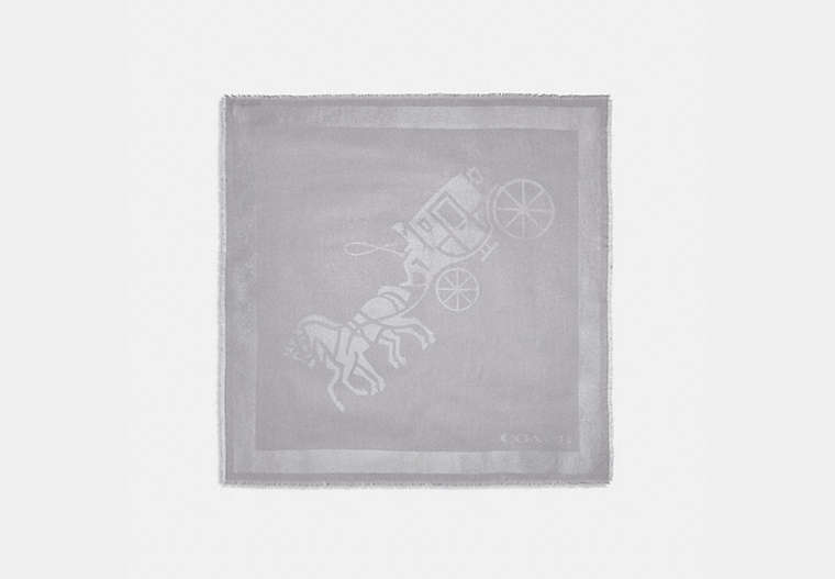 Écharpe carrée oversize à imprimé cheval et calèche