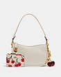 COACH®,Swinger Bag With Cherry Bag Charm & Cherry Print Mini Skinny Id Case,Shoulder bag,Glovetan Leather,