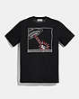 COACH®,T-SHIRT MICKEY MOUSE X KEITH HARING DISNEY,coton,Noir,Front View