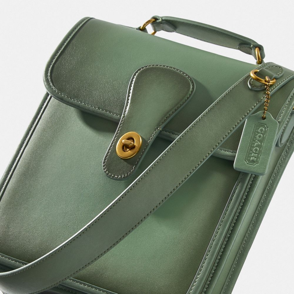 Coach turnlock pouch online green