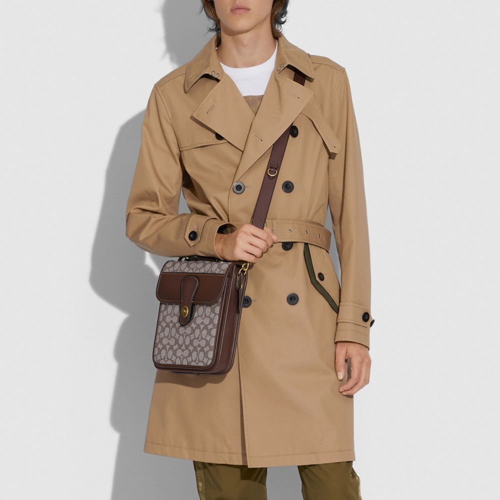 Turnlock Tab Crossbody In Signature Jacquard