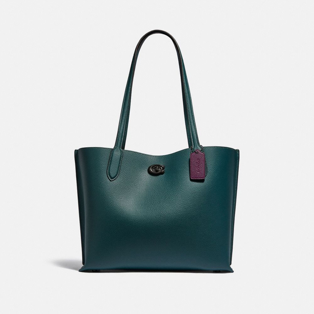 Willow tote with signature canvas interior new arrivals